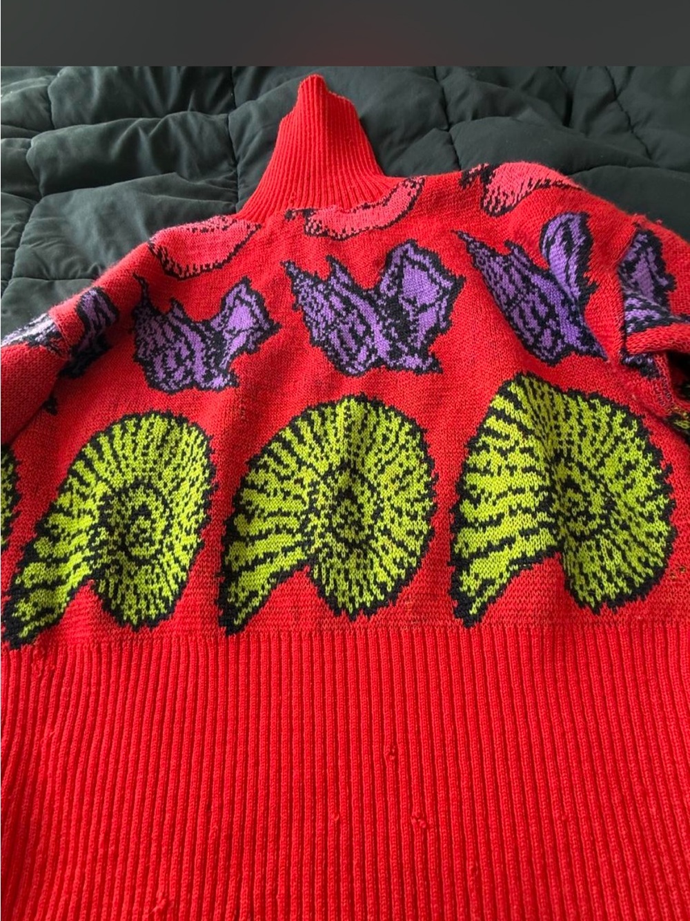 Super Rare Vintage Betsey Johnson Punk Nautilus Sweater - Picture 4 of 5